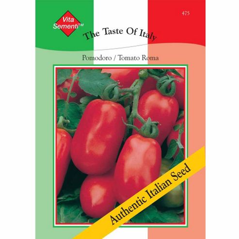 Image of Tomato 'roma Nano' - Vita Sementi&reg; Italian Seeds - 1 Packet (450 Tomato Seeds)
