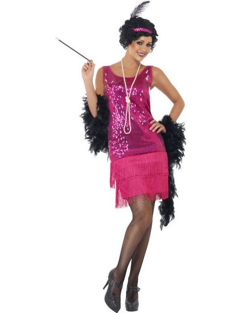 Image of Sequin Flapper Costume Medium