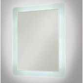 Lite-Tech Rectangular Halo LED Demister Illuminated Mirror - 69cm H x 54cm W