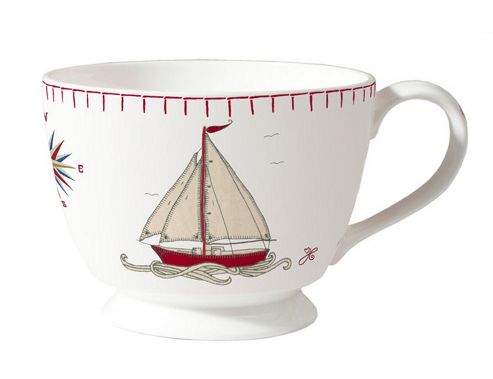 Image of Ecp Design Ltd Seaside 14cm Bone China Boat J.constatine Mug