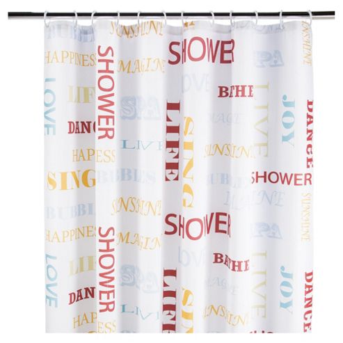 Image of Tesco Shower Curtain Slogan