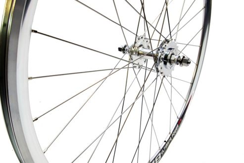 Image of 700c Sealed Single Speed Fixie Flip Flop Wheels Silver