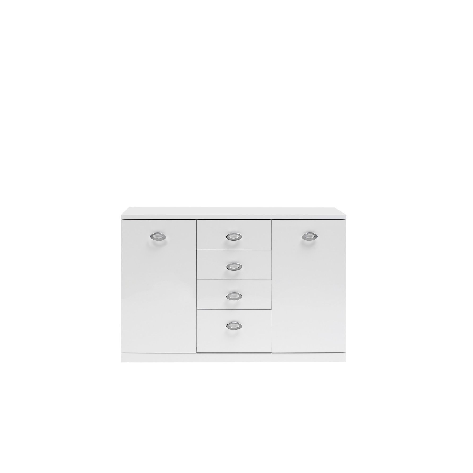 Caxton Manhattan Small 2 Door / 4 Drawer Sideboard in White Gloss at Tesco Direct