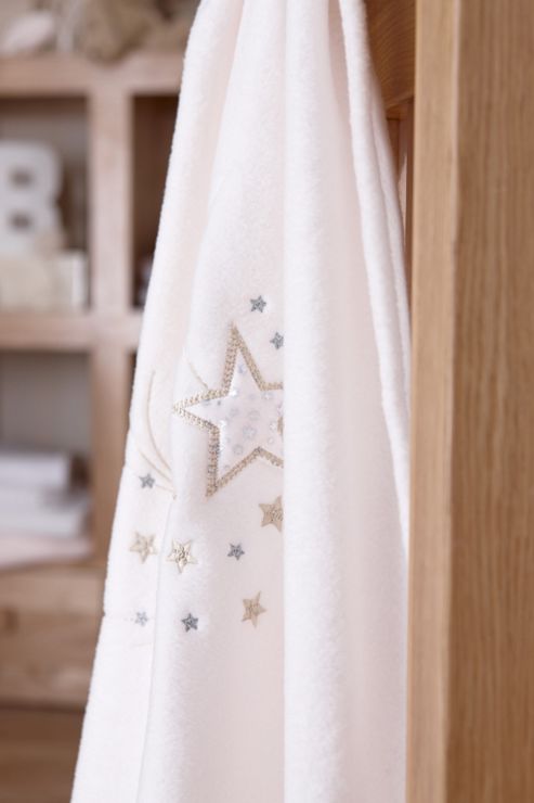 Image of Clair De Lune Starburst Pram Blanket - Cream