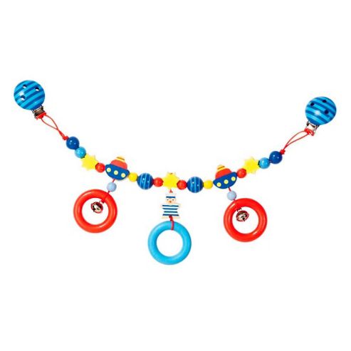 Image of Heimess 762990 Wooden Pram String Clip On (sailor)