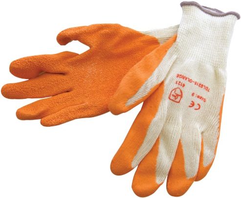 Image of Am-tech Latex Palm Coated Gloves - Orange