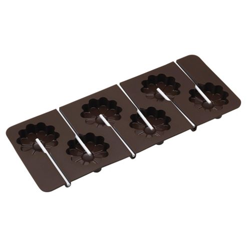 Image of Kitchencraft Sweetly Does It Silicone Flower Shaped Chocolate Lollipop Mould
