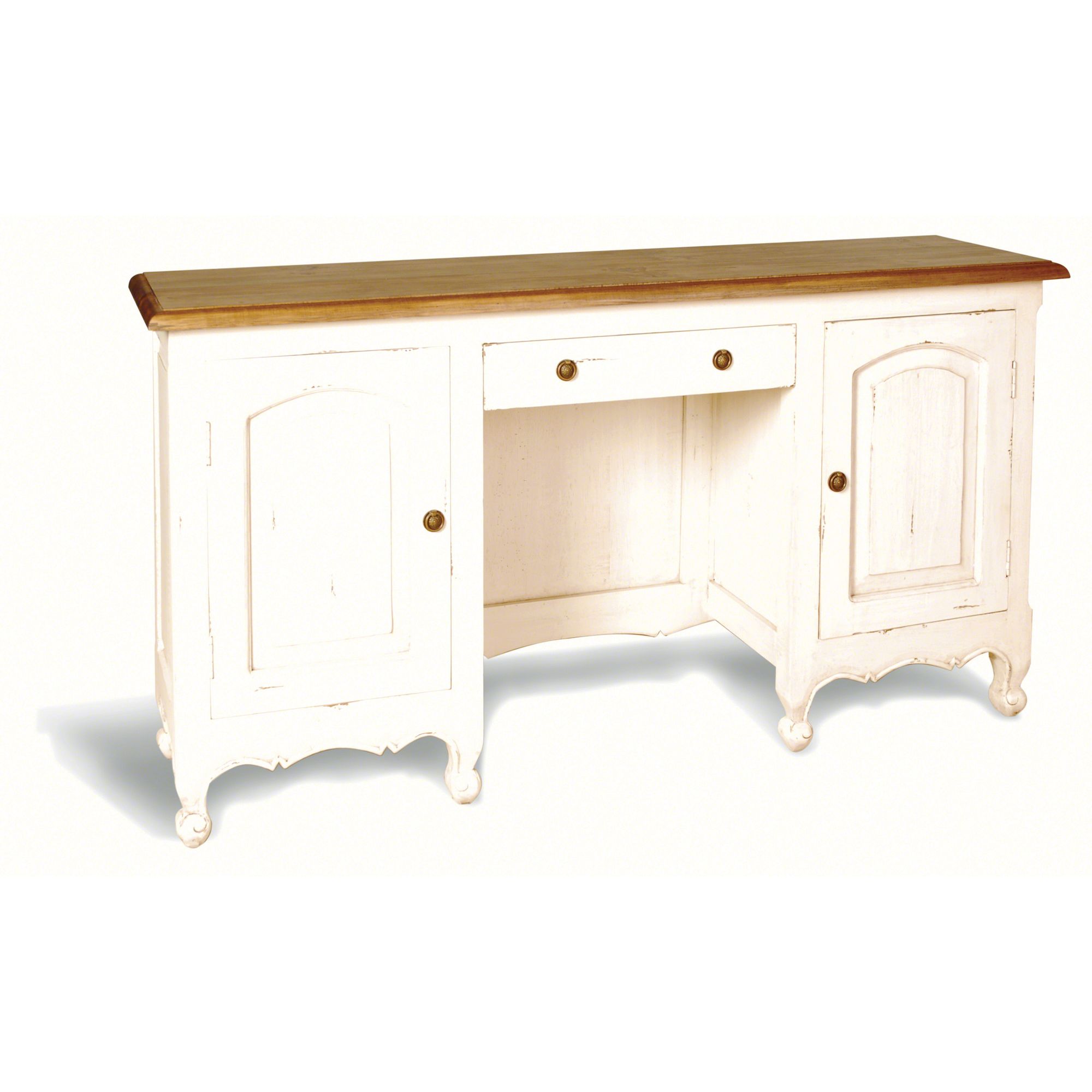 Oceans Apart Painted Provence Large Vanity Table in Antique White at Tesco Direct