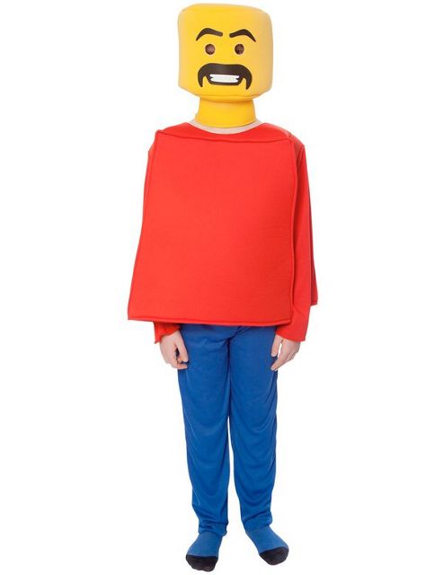 Image of Child Mr Block Head Morph Costume Large