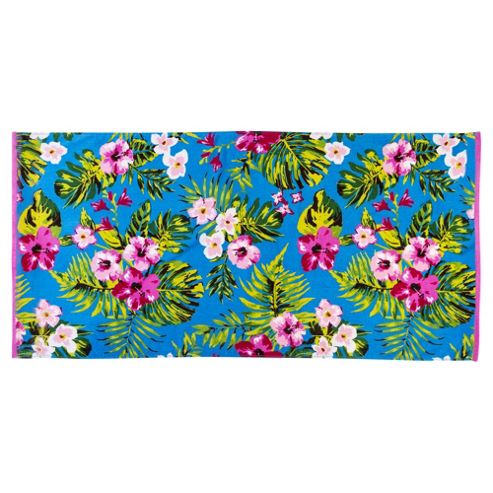Image of Tesco Floral Beach Towel