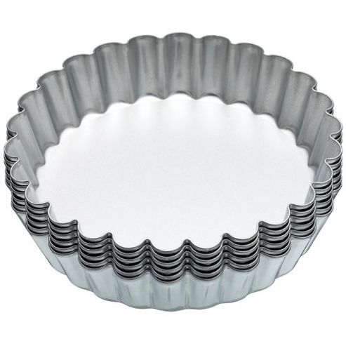 Image of "kitchen Craft Loose-bottom Tart Tins 10cm, Set Of Six, Bagged With Header Card"