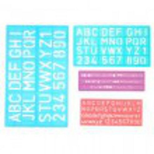 Image of Jakar Lettering Stencils 4 Pk