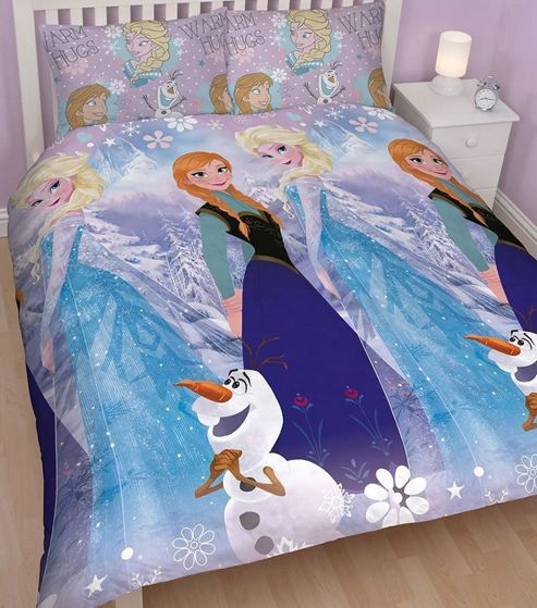 Image of Disney Frozen, Rotary Double Duvet - Crystal