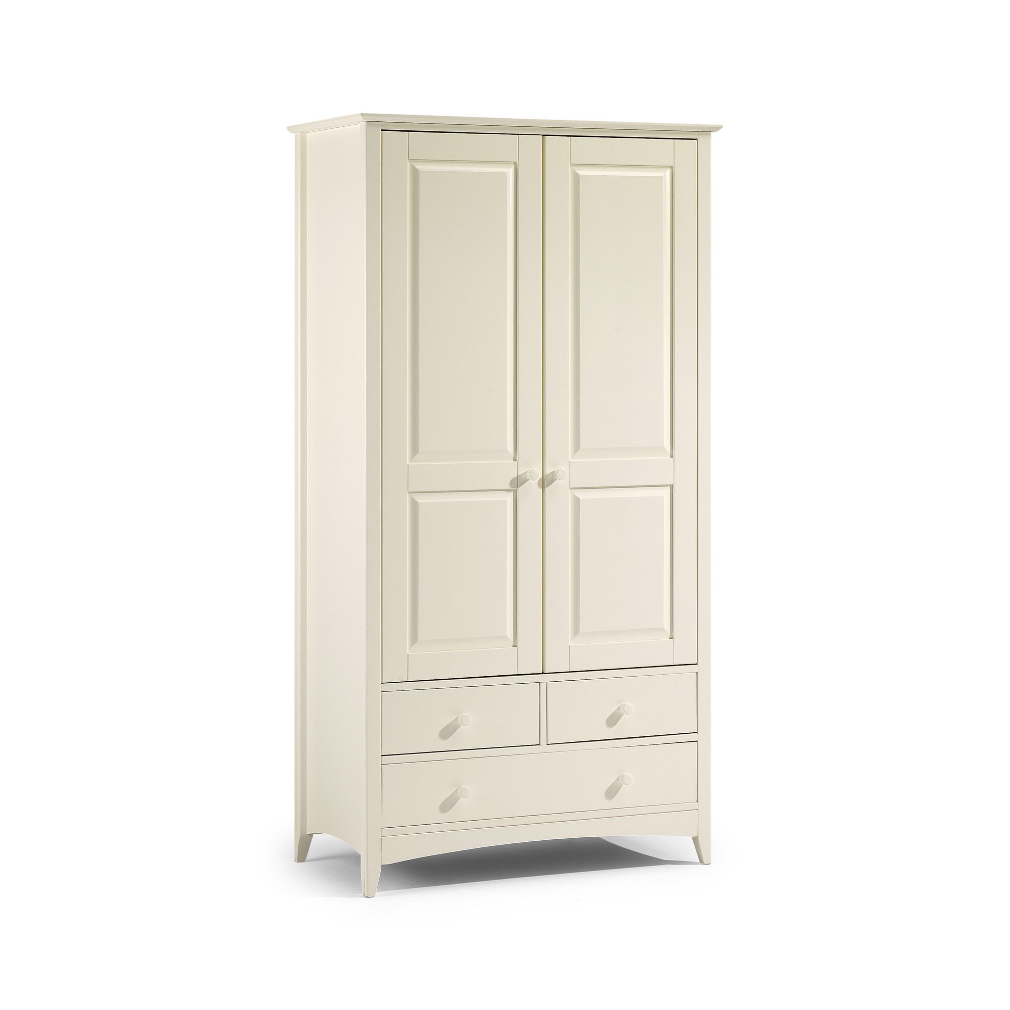 Julian Bowen Cameo Combination Wardrobe in Off White Lacquer at Tesco Direct