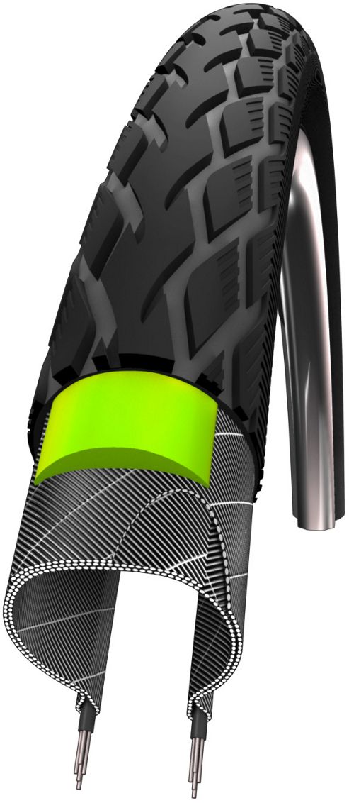 Image of Schwalbe Marathon Tyre: 700c X 23mm Reflex Wired. Hs 420, 23-622, Performance Line, Greenguard