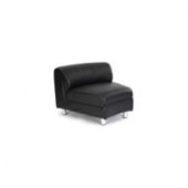 Enduro 65 cm x 85 cm Black Leather Convex Modular Sectional