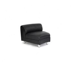 Enduro 65 cm x 85 cm Black Leather Convex Modular Sectional