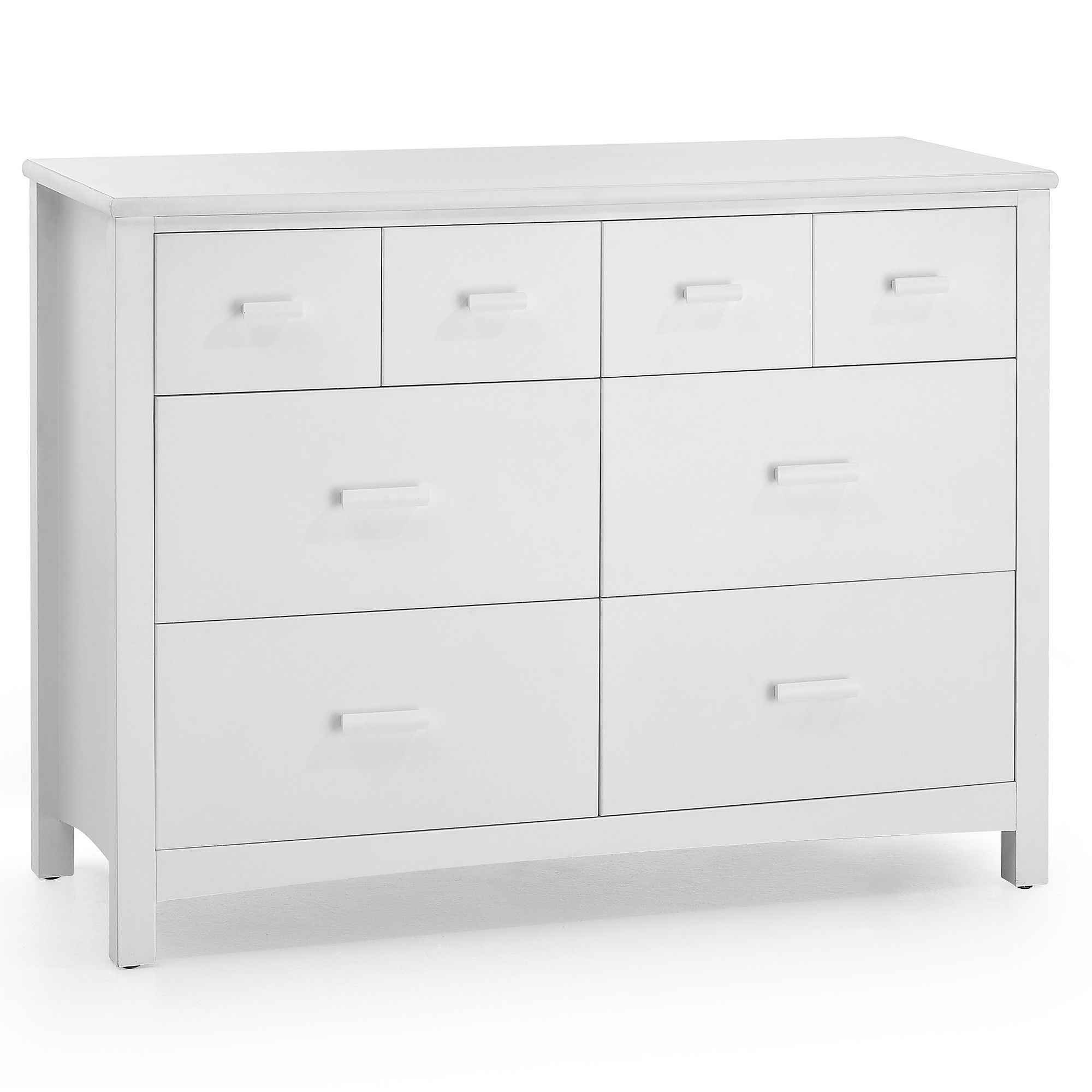 Serene Furnishings Eleanor 8 Drawer Chest - Opal White at Tesco Direct