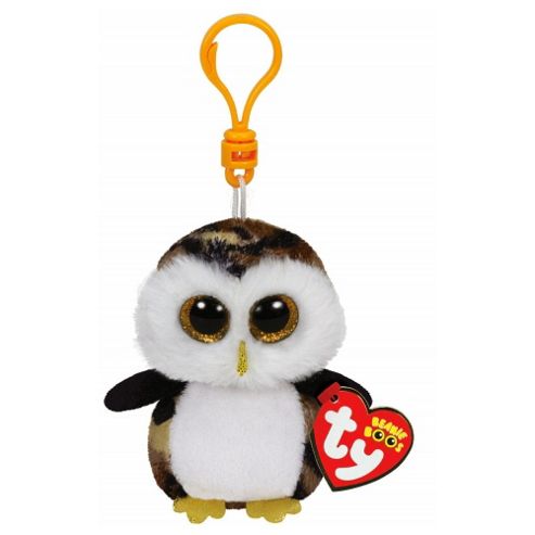 Image of Ty Beanie Boo Boos 3" Key Clip - Owliver The Owl