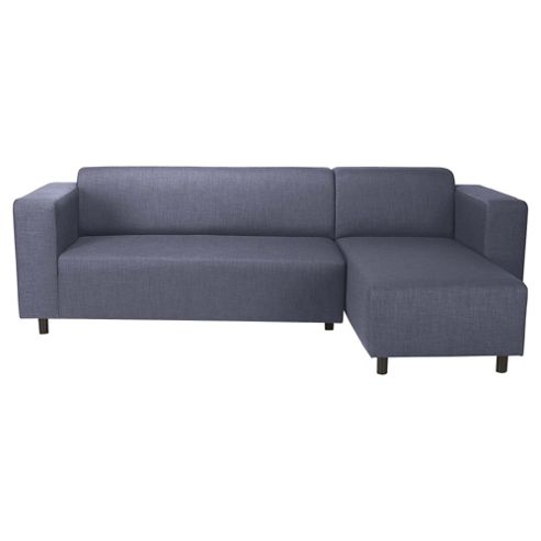 Image of Stanza Fabric Corner Sofa Indigo Right Hand Facing