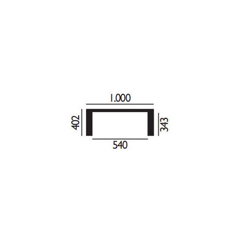 Image of Andreu World Novel Occasional Table - 40.2cm X 100cm X 100cm