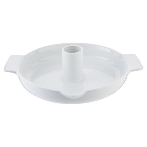 Image of Tesco Porcelain Chicken Roaster, White