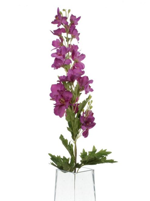 Image of Artificial 80cm Single Stem Magenta Delphinium