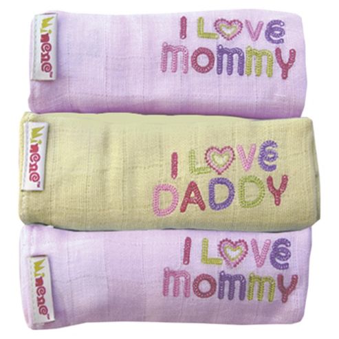 Image of Minene Set Of Muslin Pink/green