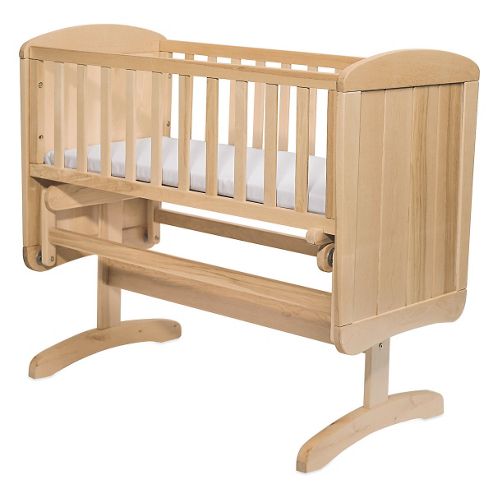 Image of Mothercare Deluxe Gliding Crib - Natural