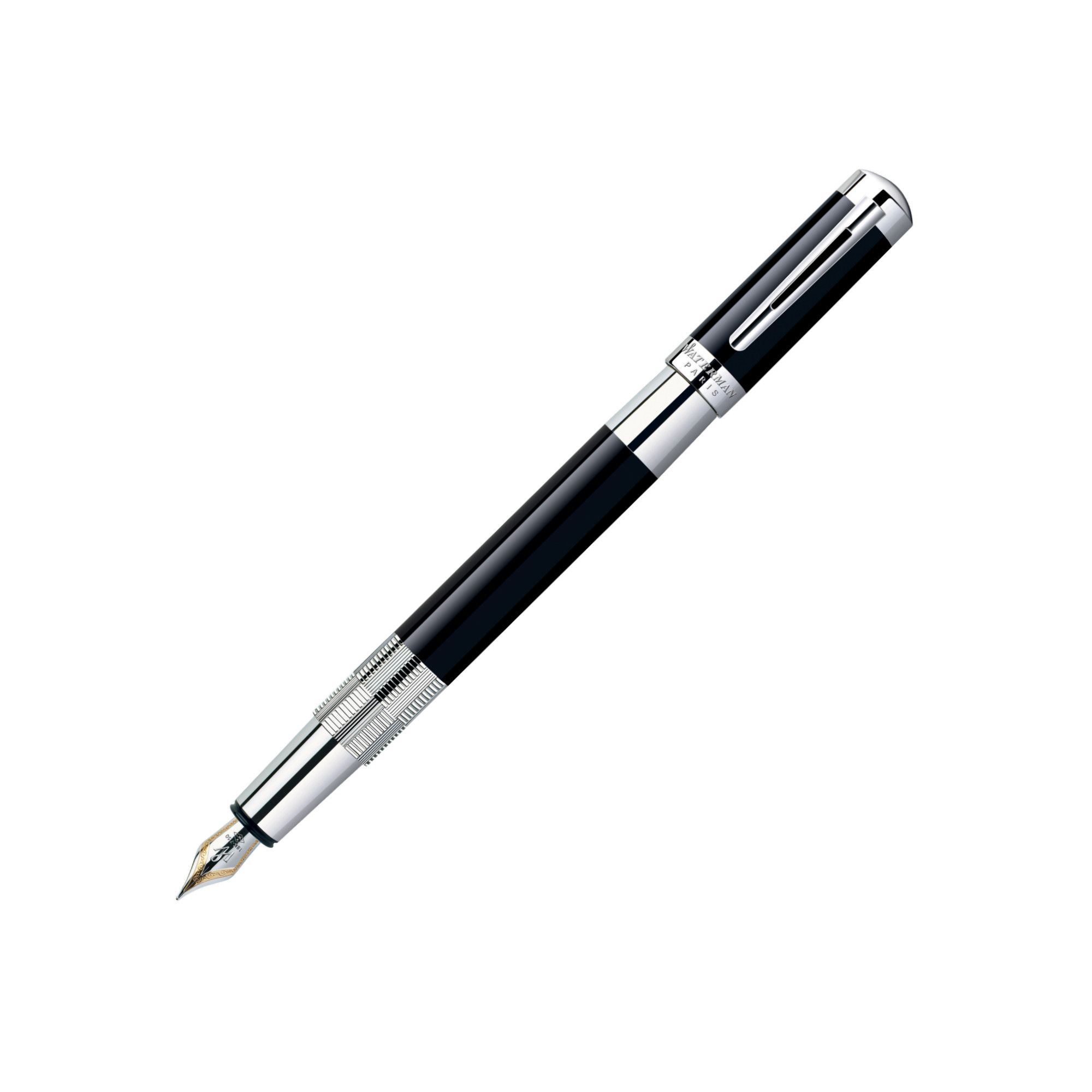 Waterman Elegance Black Lacquer and Silver Fountain Pen at Tesco Direct