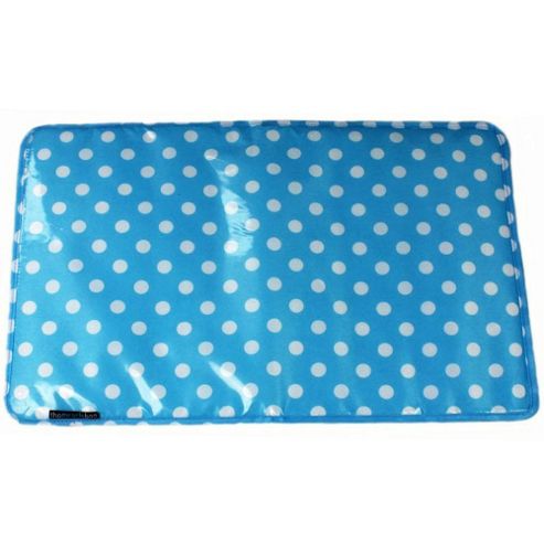 Image of Miracle Large Padded Change Mat Blue Polka Dot