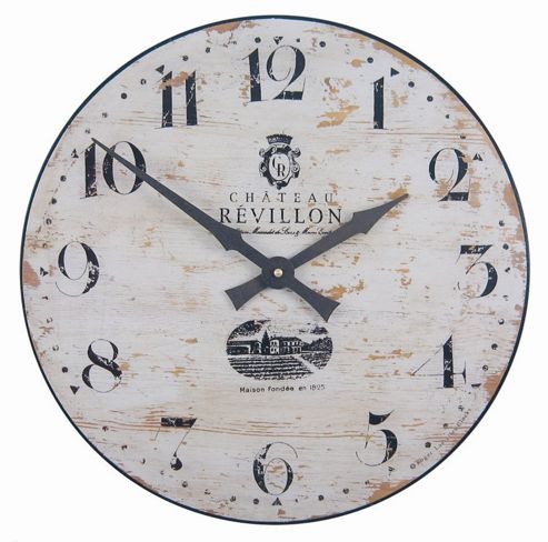 Image of Roger Lascelles Clocks French Cream Ch--teau Wall Clock