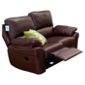 Furniture Link Monzano Two Seat Reclining Sofa in Chestnut - Black