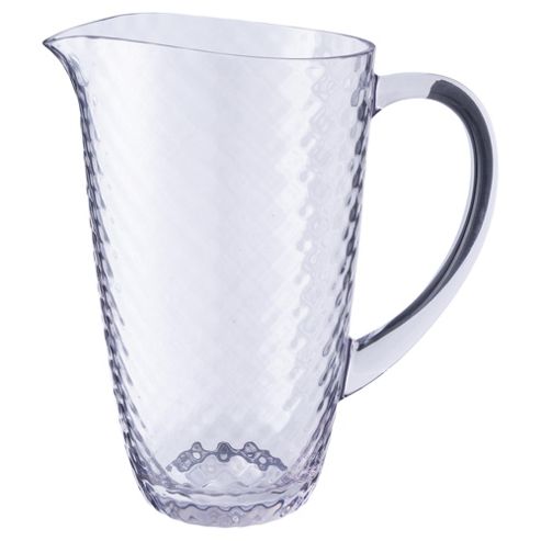 Image of Hammered Effect acrylic Jug Clear