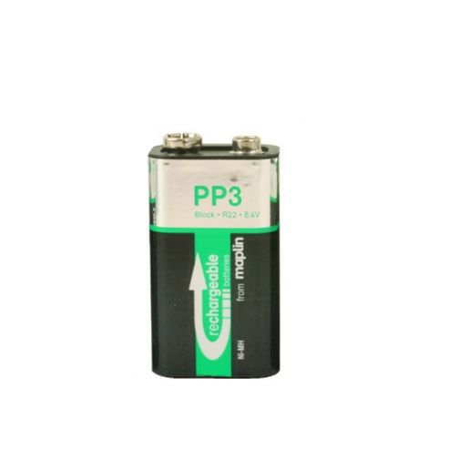 Image of Maplin 200mah Nimh Rechargeable 9v Pp3 Battery