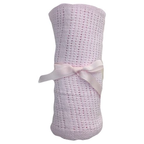 Image of Tesco moses Cellular Blanket Pink