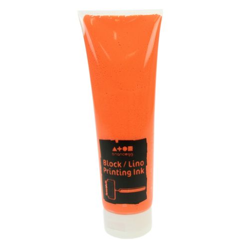 Image of Block Printing Ink Fluor Orange 300 Ml