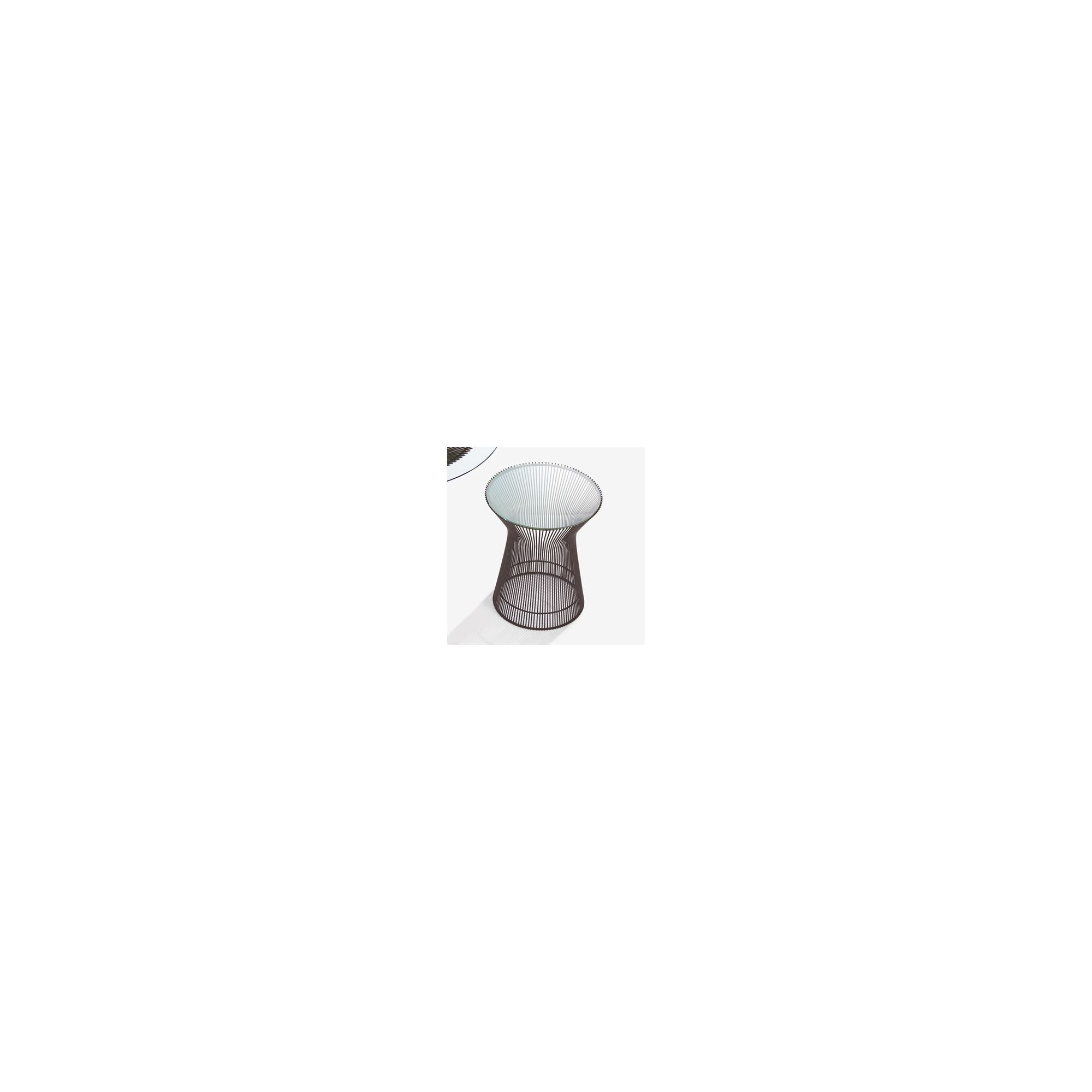 Knoll Side Table by Warren Platner - Metallic Bronze / Bronze Glas at Tesco Direct