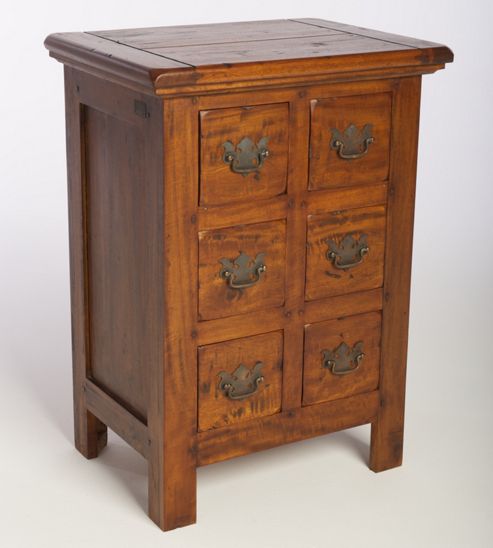 Image of Aspect Design By Wayfair East Indies 6 Drawer Apothecary Drawer