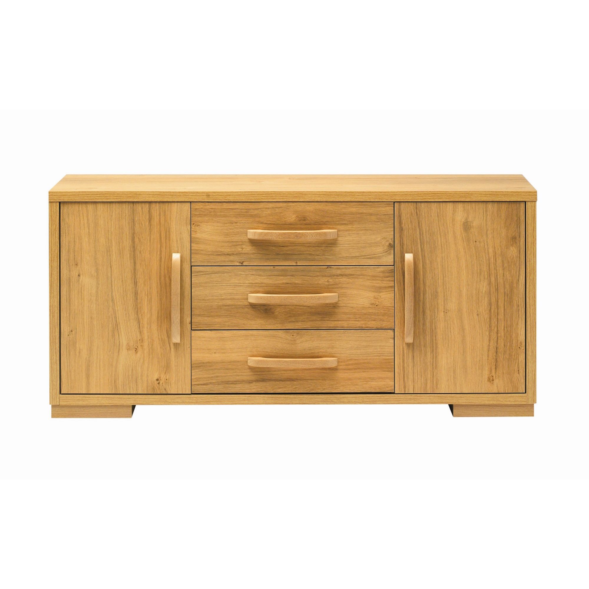 Caxton Strand Low Sideboard in Oak at Tescos Direct