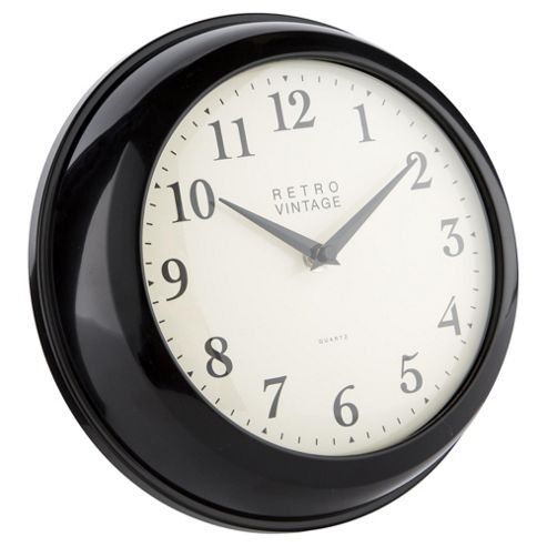 Image of Tesco Kitchen Clock, Black