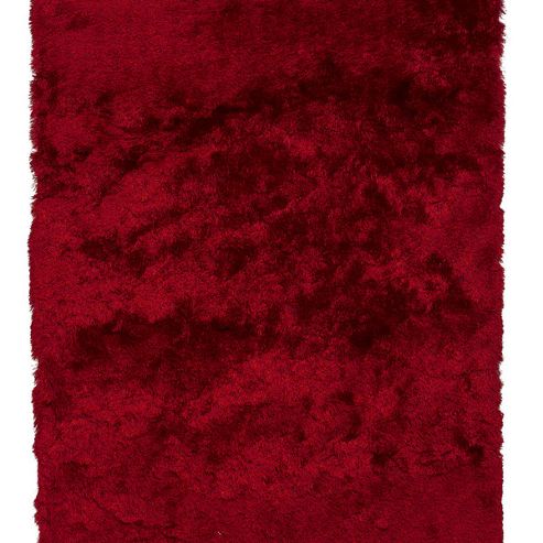 Image of Oriental Carpets & Rugs Sable Red Tufted Rug - 170cm L X 120cm W