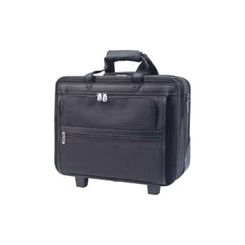 Image of Monolith Deluxe Nylon Wheeled Laptop Case Black 2372