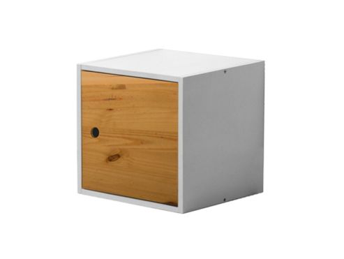 Image of The Cube With Lid A Multi-purpose Storage Unit In White And Antique