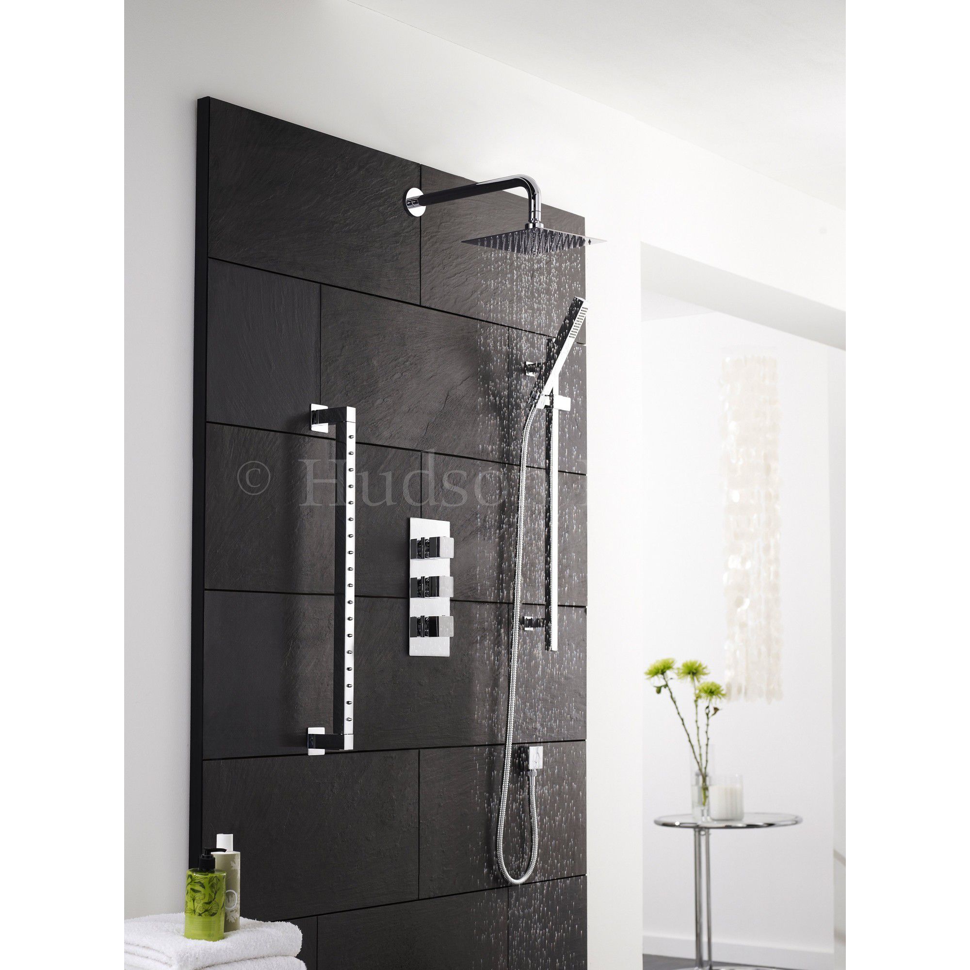 Hudson Reed Kubix Triple Concealed Thermostatic Shower Valve C/W Diverter at Tesco Direct