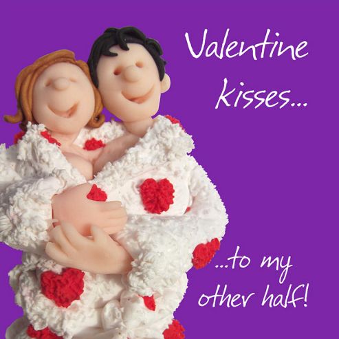 Image of Holy Mackerel Happy Valentines Day, Valentines Kisses Greetings Card