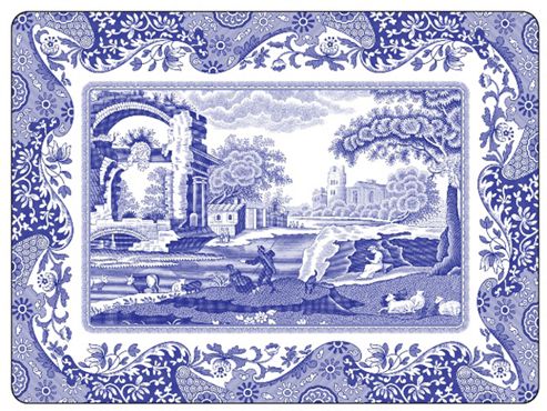 Image of Pimpernel Blue Italian Placemats Set Of 6