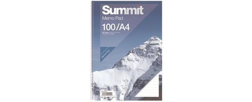 Image of Summit Memo Pad Ruled Feint A4 80 Leaf 846200201