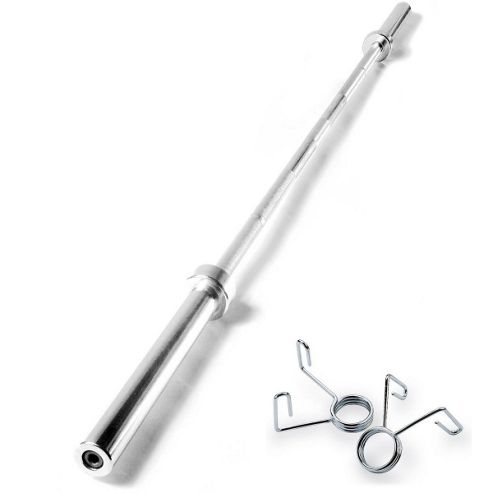 Image of Marcy 7ft Olympic Barbell Bar 375kg Rated With Spring Collars
