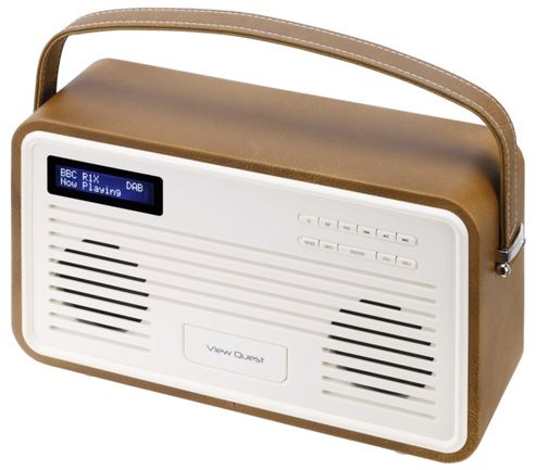 Image of View Quest Retro Colourgen Dab+/fm Radio With Ipod Dock (brown, 30 Pin)
